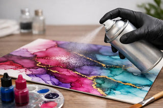 How to Seal Alcohol Ink Without Dulling It