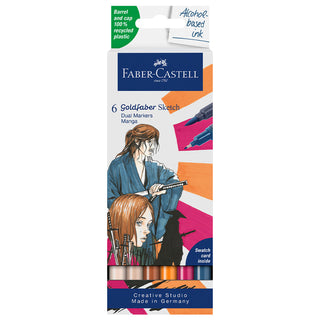 Goldfaber Sketch Marker set of 6, manga