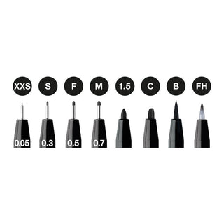 Pitt Artist Pen¨ Black - Wallet of 8