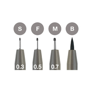 Pitt Artist Pen¨ Warm Grey IV - Wallet of 4