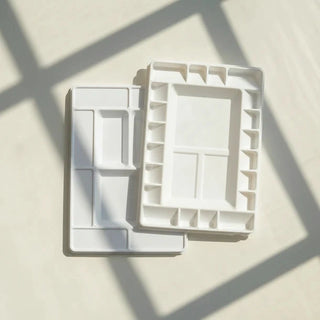 Grande palette rectangulaire en plastique