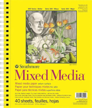 300 Series Mixed Media Pad, 9" x 12" Strathmore vdiue2-zt.myshopify.com