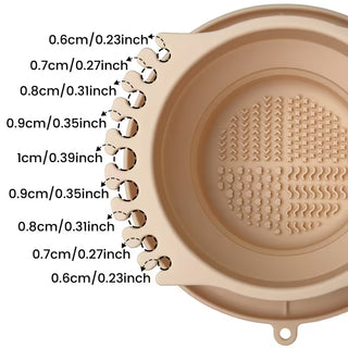 Collapsible Silicone Brush Cleaning Station