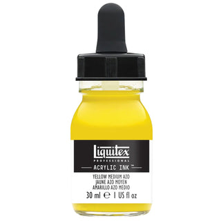 Encre acrylique en pot de 30 ml, jaune moyen azo