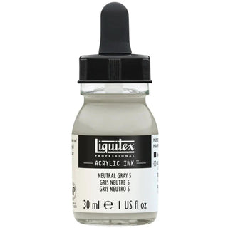 Acrylic Ink 30ml Jar, Neutral Grey 5 Liquitex vdiue2-zt.myshopify.com