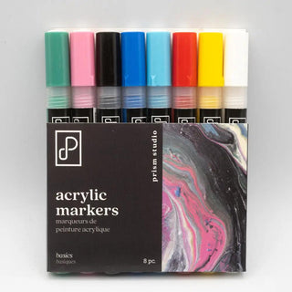 Acrylic Paint Markers, Basics, 8pc. Prism Studio vdiue2-zt.myshopify.com