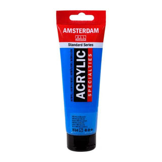 Amsterdam Standard Series Acrylic 120ml, 834 Metallic Blue Royal Talens vdiue2-zt.myshopify.com