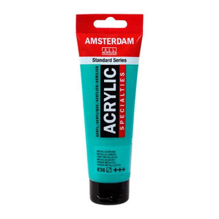 Amsterdam Standard Series Acrylic 120ml, 836 Metallic Green Royal Talens vdiue2-zt.myshopify.com