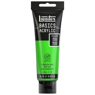 Basics Acrylic 118ml Tube, Fluorescent Green Liquitex vdiue2-zt.myshopify.com