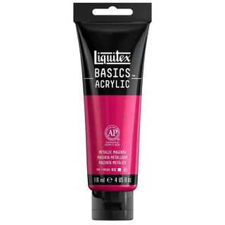 Basics Acrylic 118ml Tube, Metallic Magenta Liquitex vdiue2-zt.myshopify.com