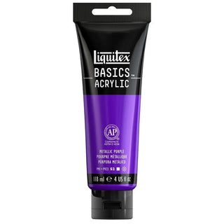 Basics Acrylic 118ml Tube, Metallic Purple Liquitex vdiue2-zt.myshopify.com