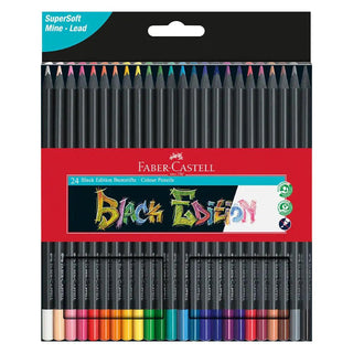 Black Edition colour pencils, box of 24 #116424 Faber-Castell vdiue2-zt.myshopify.com