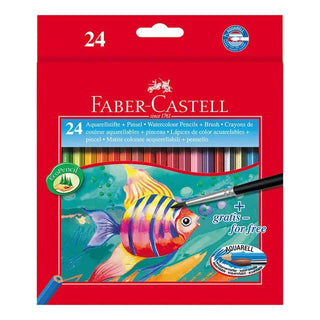 Classic Colour watercolour pencils, cardboard wallet of 24 Faber-Castell vdiue2-zt.myshopify.com