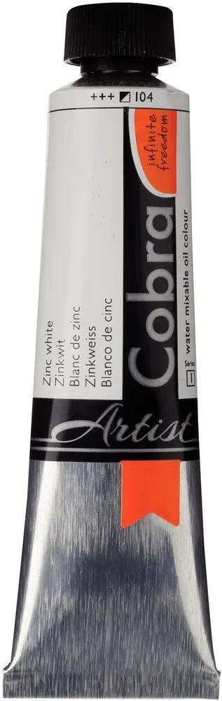 Cobra Artist Water Mixable Oil Color, 104 Zinc White (40ml) Cobra vdiue2-zt.myshopify.com