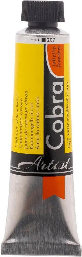 Cobra Artist Water Mixable Oil Color, 207 Cad. Ylw Lemon (40ml) Cobra vdiue2-zt.myshopify.com