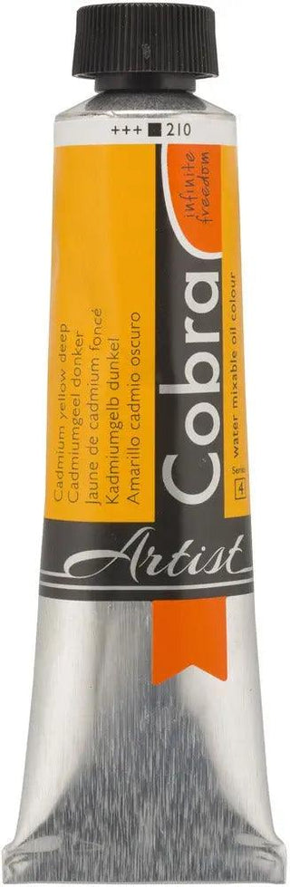 Cobra Artist Water Mixable Oil Color, 210 Cad. Yellow Dp (40ml) Cobra vdiue2-zt.myshopify.com
