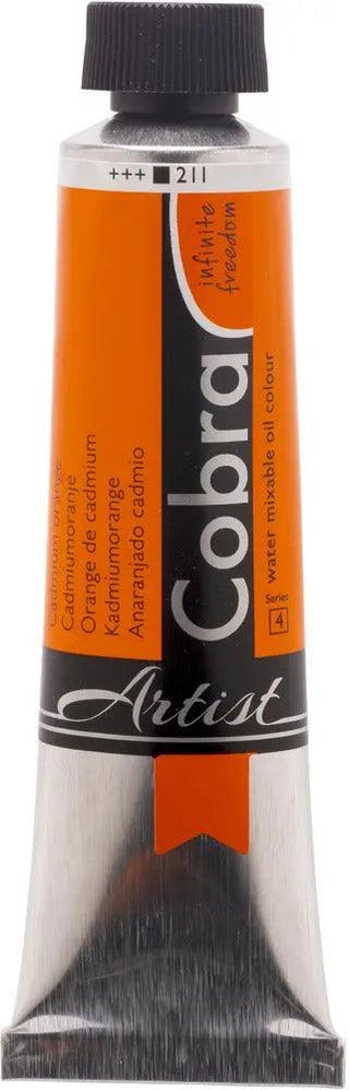 Cobra Artist Water Mixable Oil Color, 211 Cad. Orange (40ml) Cobra vdiue2-zt.myshopify.com
