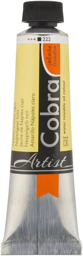 Cobra Artist Water Mixable Oil Color, 222 Nap Yellow Lt (40ml) Cobra vdiue2-zt.myshopify.com
