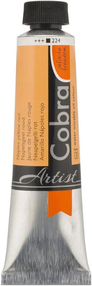 Cobra Artist Water Mixable Oil Color, 224 Nap Yellow Red (40ml) Cobra vdiue2-zt.myshopify.com