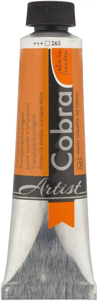 Cobra Artist Water Mixable Oil Color, 265 Trans. Ox. Ylw (40ml) Cobra vdiue2-zt.myshopify.com