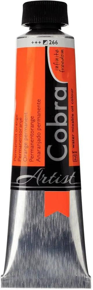 Cobra Artist Water Mixable Oil Color, 266 Perm. Orange (40ml) Cobra vdiue2-zt.myshopify.com