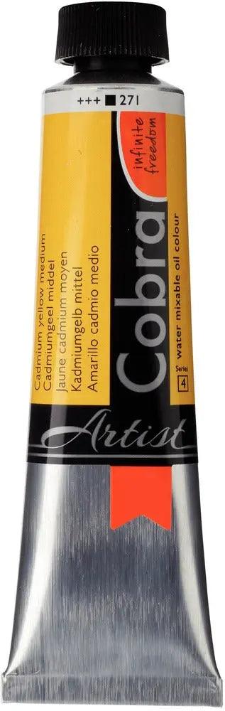 Cobra Artist Water Mixable Oil Color, 271 Cad. Ylw Med (40ml) Cobra vdiue2-zt.myshopify.com