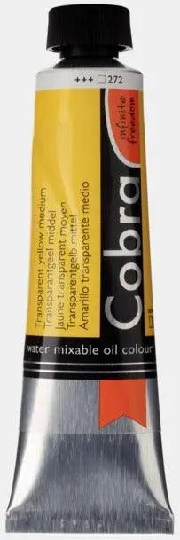 Cobra Artist Water Mixable Oil Color, 272 Trans. Ylw Med (40ml) Cobra vdiue2-zt.myshopify.com