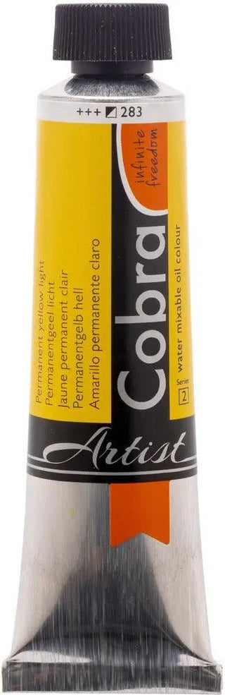 Cobra Artist Water Mixable Oil Color, 283 Perm. Ylw Lt (40ml) Cobra vdiue2-zt.myshopify.com