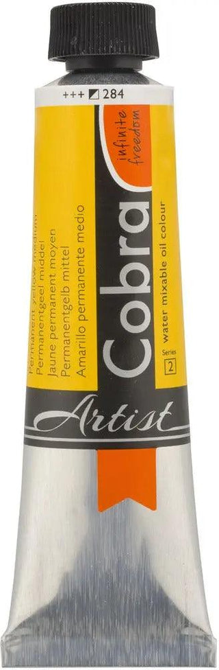 Cobra Artist Water Mixable Oil Color, 284 Perm. Ylw Med (40ml) Cobra vdiue2-zt.myshopify.com