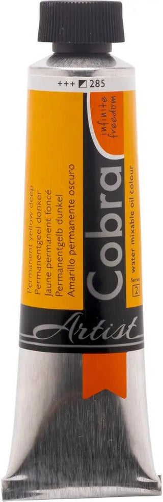 Cobra Artist Water Mixable Oil Color, 285 Perm. Ylw Dp (40ml) Cobra vdiue2-zt.myshopify.com
