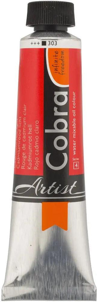 Cobra Artist Water Mixable Oil Color, 303 Cad. Red Light (40ml) Cobra vdiue2-zt.myshopify.com