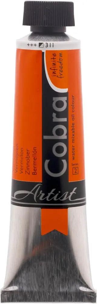 Cobra Artist Water Mixable Oil Color, 311 Vermillion (40ml) Cobra vdiue2-zt.myshopify.com