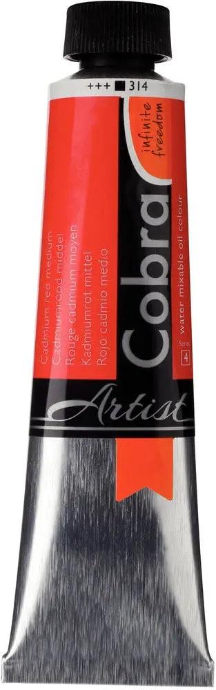 Cobra Artist Water Mixable Oil Color, 314 Cad. Red Med (40ml) Cobra vdiue2-zt.myshopify.com