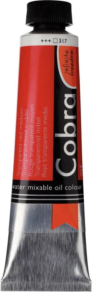 Cobra Artist Water Mixable Oil Color, 317 Trans. Red Med (40ml) Cobra vdiue2-zt.myshopify.com