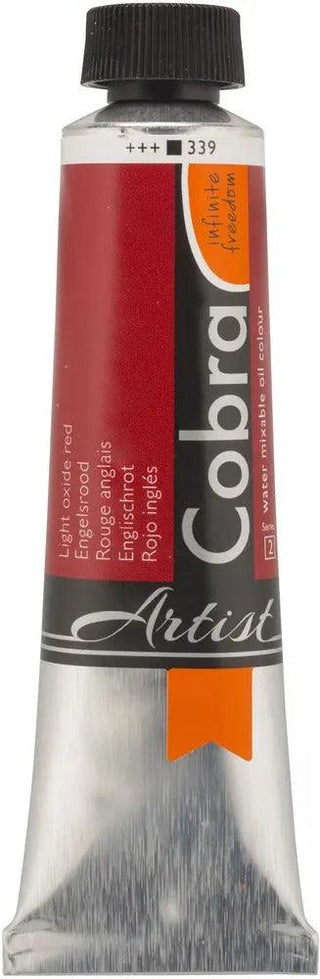 Cobra Artist Water Mixable Oil Color, 339 Lt Oxide Red (40ml) Cobra vdiue2-zt.myshopify.com