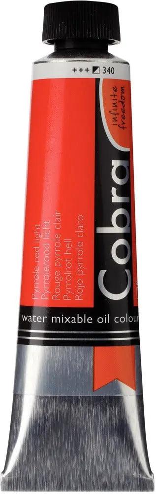 Cobra Artist Water Mixable Oil Color, 340 Pyrrole Red Lt (40ml) Cobra vdiue2-zt.myshopify.com