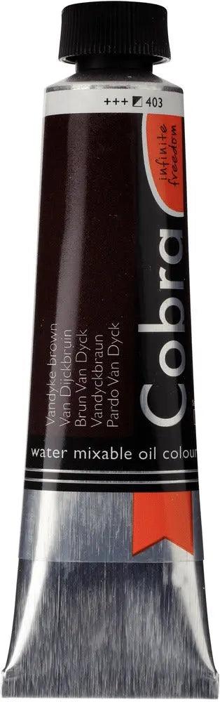 Cobra Artist Water Mixable Oil Color, 403 Vandyke Brown (40ml) Cobra vdiue2-zt.myshopify.com