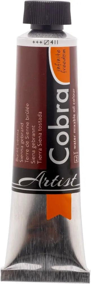 Cobra Artist Water Mixable Oil Color, 411 Burnt Sienna (40ml) Cobra vdiue2-zt.myshopify.com