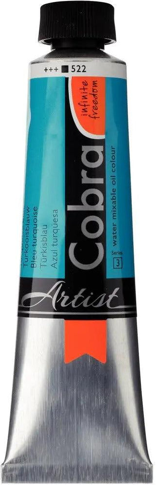 Cobra Artist Water Mixable Oil Color, 522 Turquoise Blue (40ml) Cobra vdiue2-zt.myshopify.com
