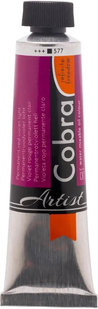 Cobra Artist Water Mixable Oil Color, 577 Perm. Rd Vlt L (40ml) Cobra vdiue2-zt.myshopify.com