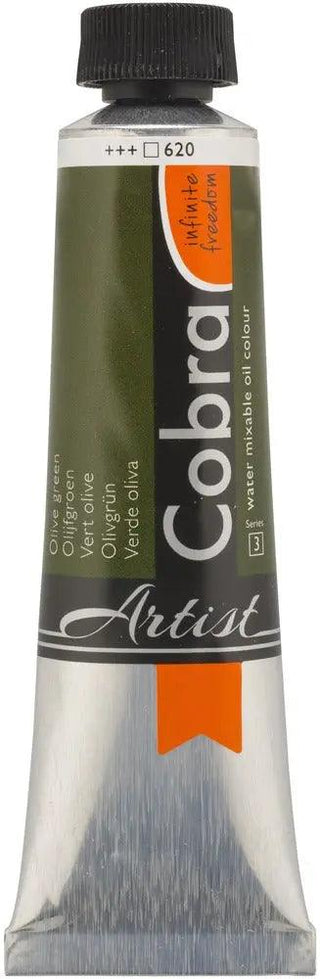 Cobra Artist Water Mixable Oil Color, 620 Olive Green (40ml) Cobra vdiue2-zt.myshopify.com