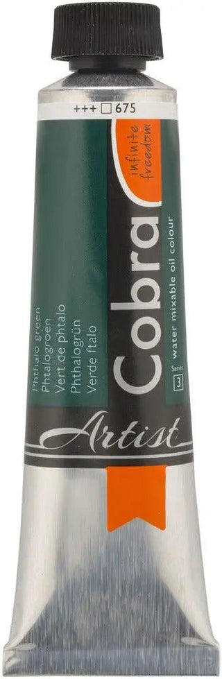 Cobra Artist Water Mixable Oil Color, 675 Phthalo Green (40ml) Cobra vdiue2-zt.myshopify.com
