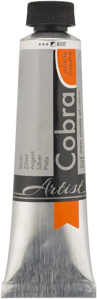 Cobra Artist Water Mixable Oil Color, 800 Silver (40ml) Cobra vdiue2-zt.myshopify.com