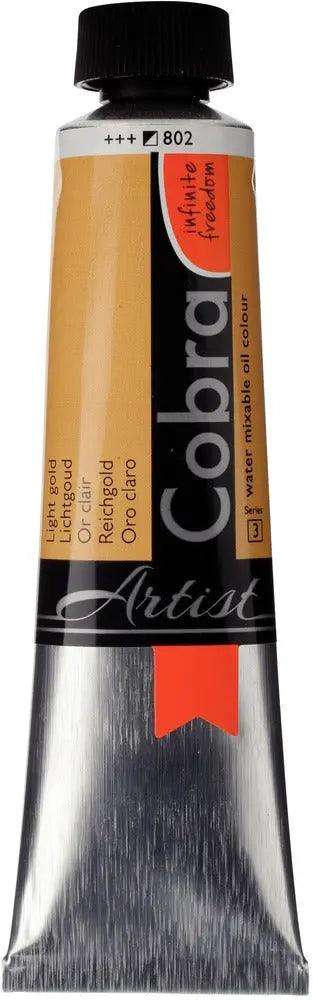 Cobra Artist Water Mixable Oil Color, 802 Light Gold (40ml) Cobra vdiue2-zt.myshopify.com