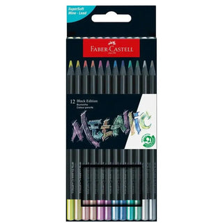Coloured pencils Black Edition Metallic #116415 Faber-Castell vdiue2-zt.myshopify.com