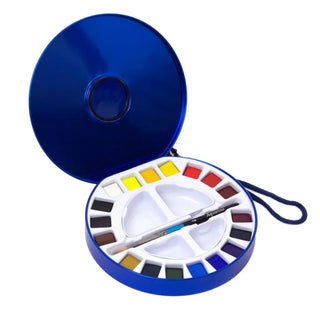 Aquafine Watercolour 18 Half Pan Travel Tin Set