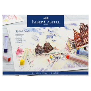 Soft pastels, cardboard wallet of (36 pc)