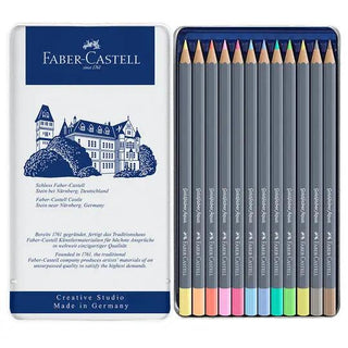 Goldfaber Aqua Watercolour Pencils, Pastel Tones - Tin of 12 Faber-Castell vdiue2-zt.myshopify.com