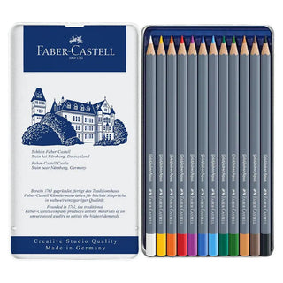 Goldfaber Aqua watercolour pencil, tin of 12 Faber-Castell vdiue2-zt.myshopify.com