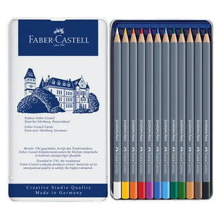 Goldfaber Aqua watercolour pencil, tin of 12 Faber-Castell vdiue2-zt.myshopify.com